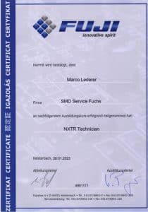 Zertifikat NXTR Technician